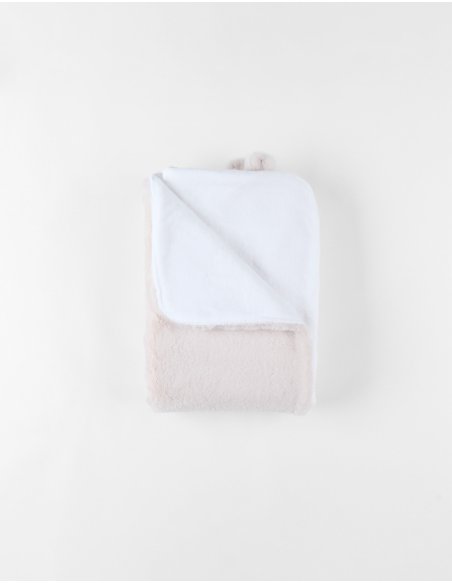 Couverture 75*100cm en Groloudoux bunny beige - Noukie's