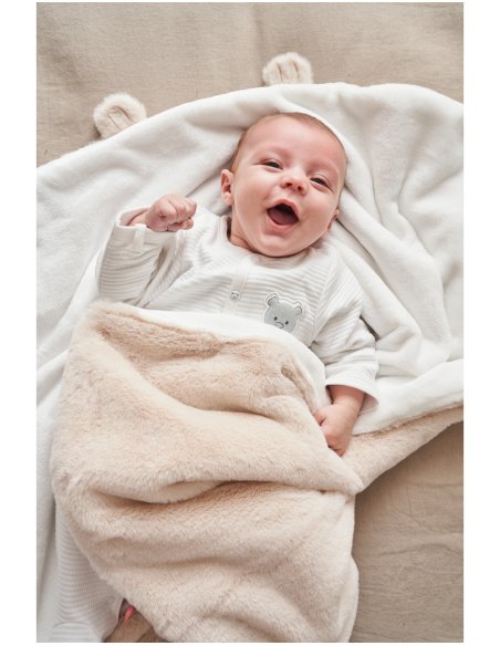 Couverture 75*100cm en Groloudoux bunny beige - Noukie's