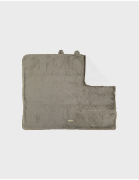 Couverture 75*100cm en Groloudoux bunny kaki - Noukie's