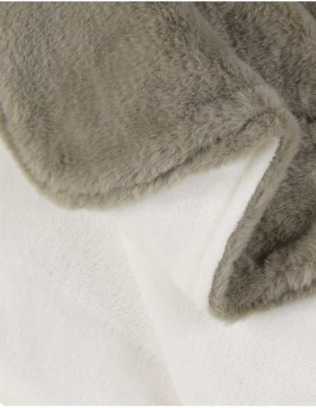 Couverture 75*100cm en Groloudoux bunny kaki - Noukie's