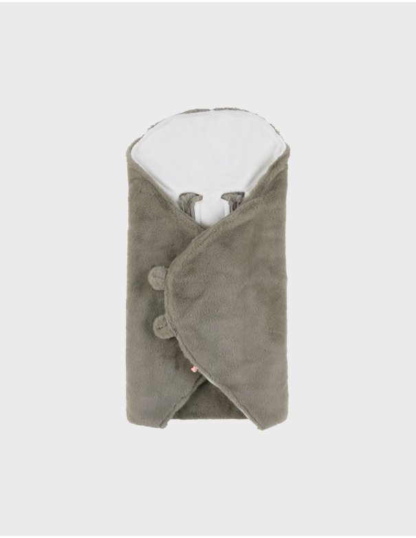 Couverture promenade, Ultra douce bunny kaki - Noukie's