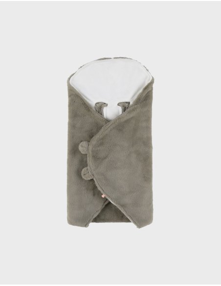 Couverture promenade, Ultra douce bunny kaki - Noukie's