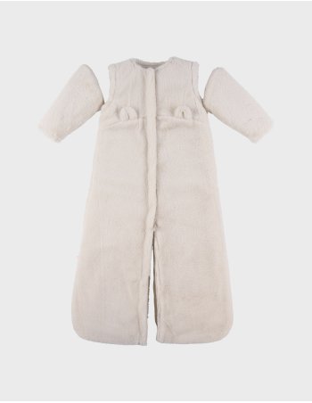 Gigoteuse Nomade 6-24m, fausse fourrure beige 100 cm - Noukie's