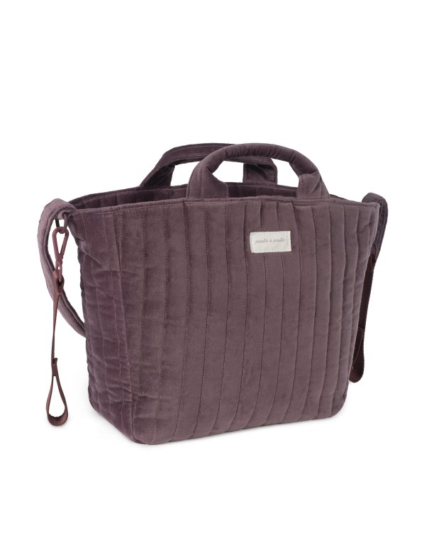 Sac à langer cherry velvet - Pasito a...