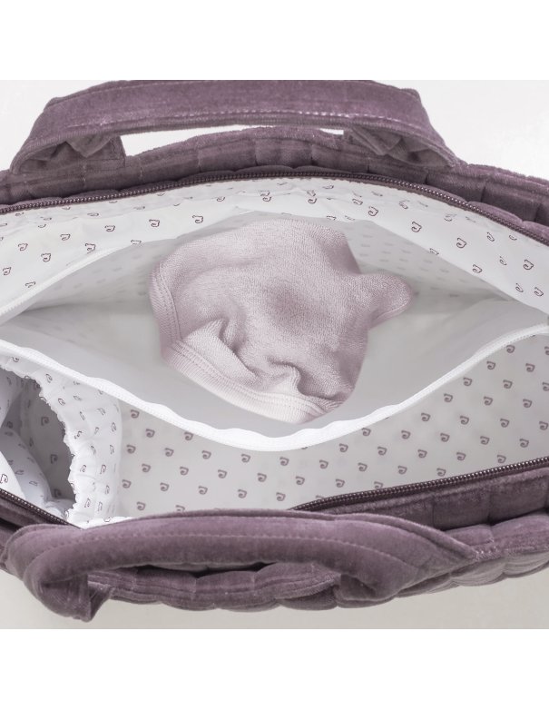 Sac à langer cherry velvet - Pasito a...