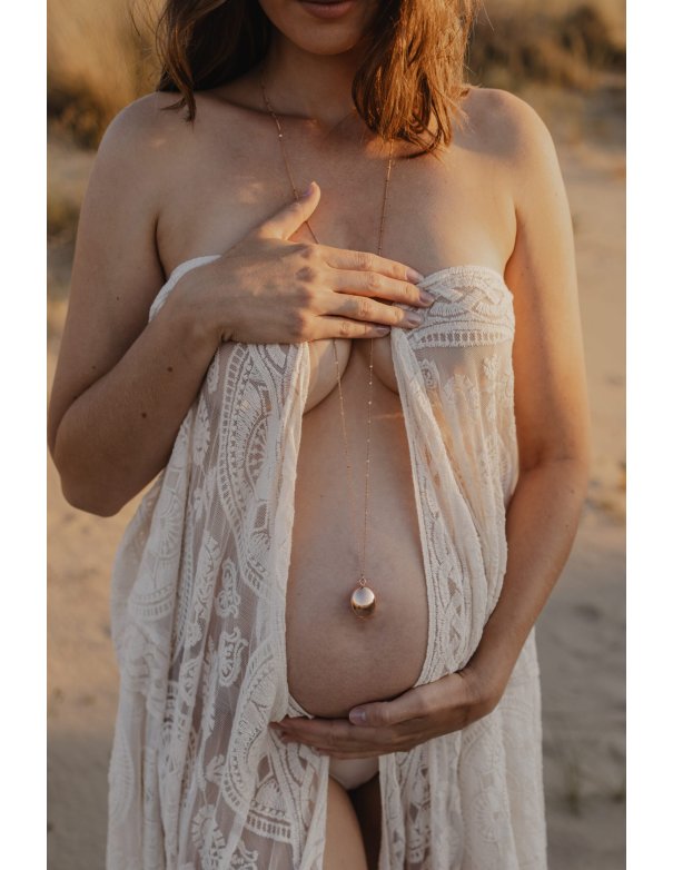 Collier de grossesse Bola rose Nina -...