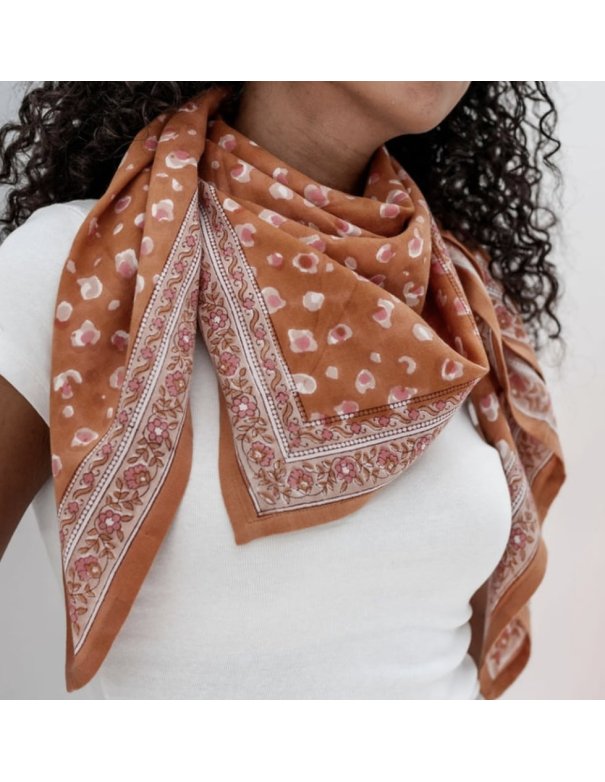 Grand foulard - BENGAL PRALINE -...