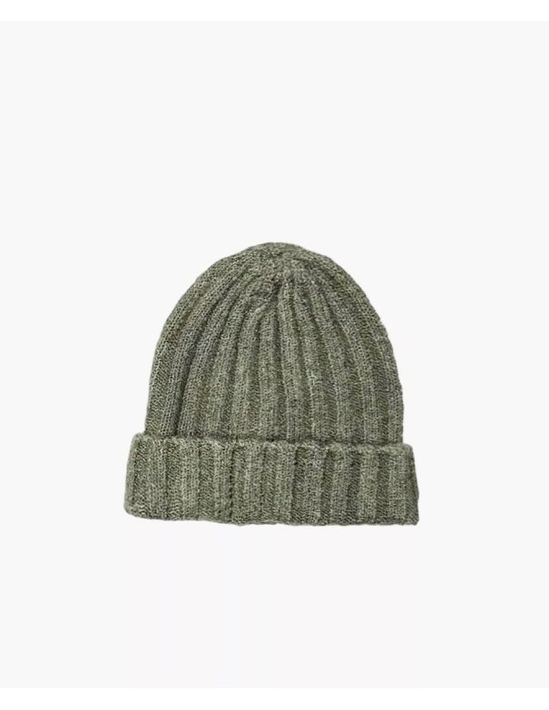 Bonnet Barry en tricot vert et son...