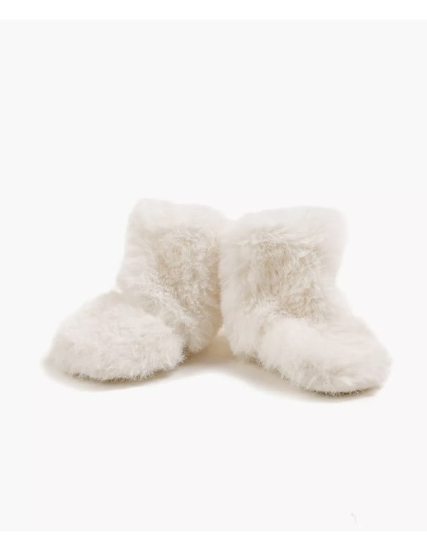 Snow Boots en fausse fourrure écru -...