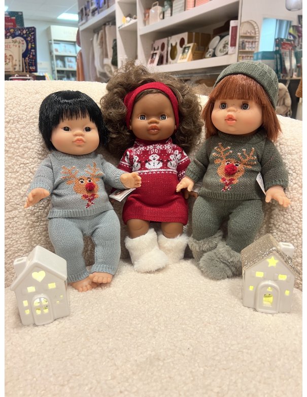 Robe Lena en tricot Bonhomme de neige...