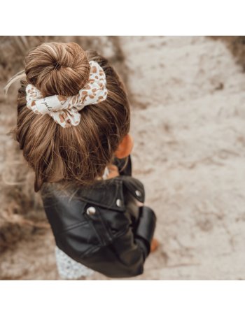 Chouchou Gaze de coton léopard clair - Mon petit Léon
