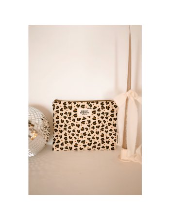 Pochette plate léopard coeur - Mon petit Léon 2