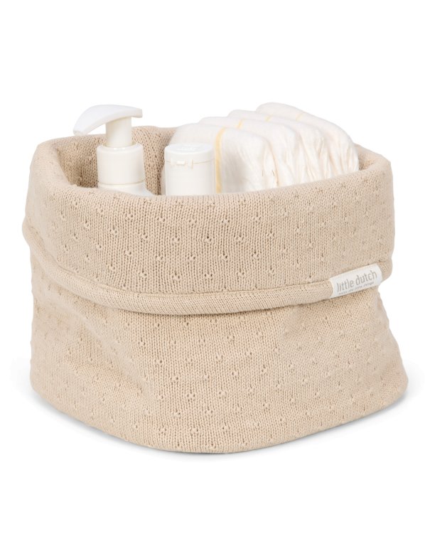 Panier de commode tricoté petit -...