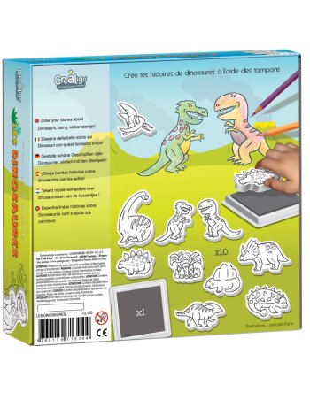 Tampon mousse - Dinosaures - Créa Lign 2
