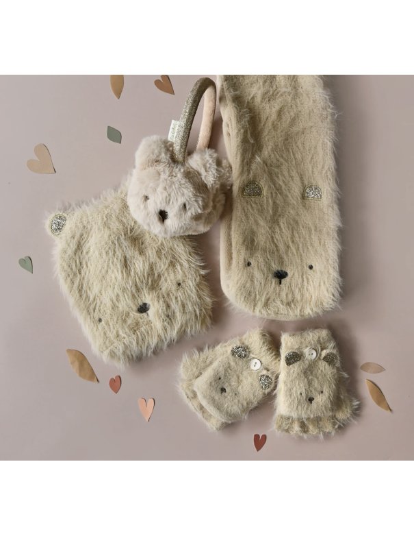 Gants peluche ours en peluche -...