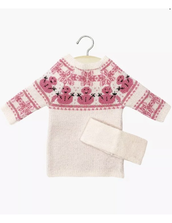Robe Lena en tricot Bonhomme de neige...