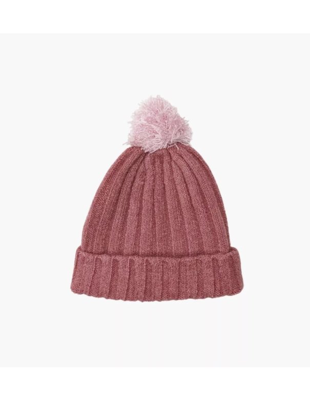 Bonnet Barry en tricot fushia avec...