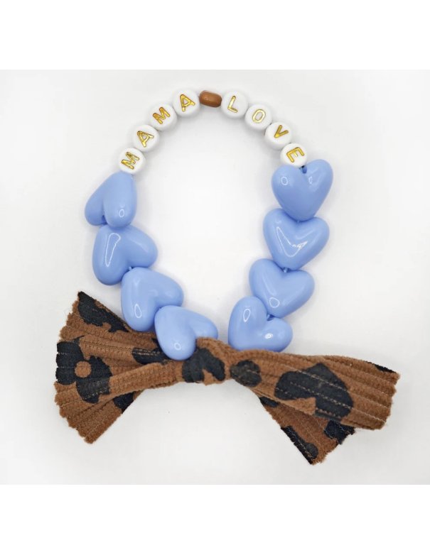 Bracelet maxi coeur -  noeud léopard...