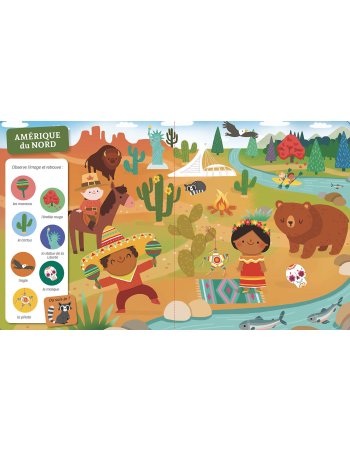 Cherche et trouve des tout-petits - autour du monde - Auzou 2