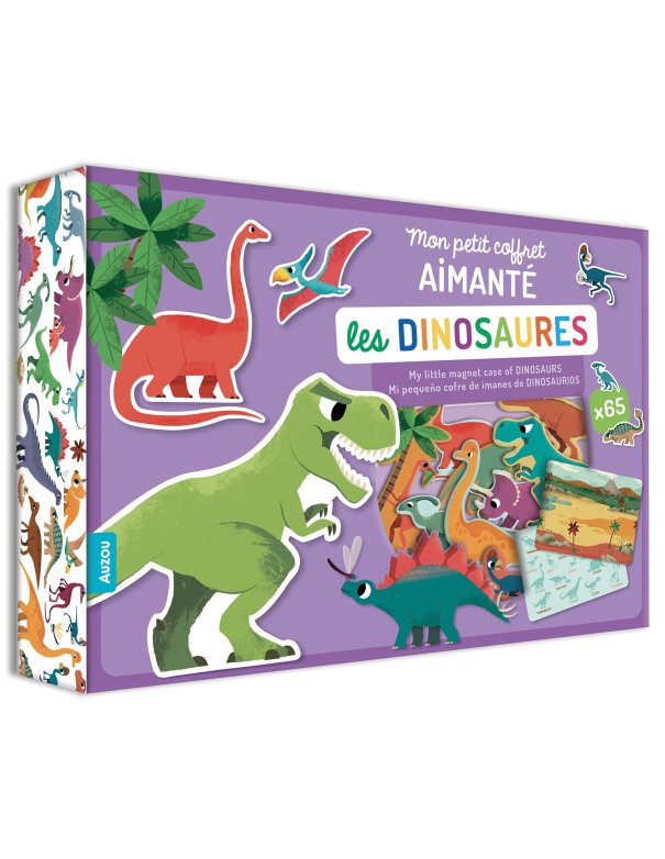 Mon petit coffret aimanté - Les dinosaures - Auzou