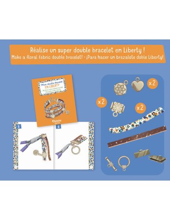 Mon superbe bijou - Mon double bracelet en liberty  - Auzou 2