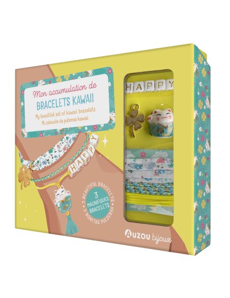 Mon superbe bijou - Mon accumulation bracelets kawaii - Auzou