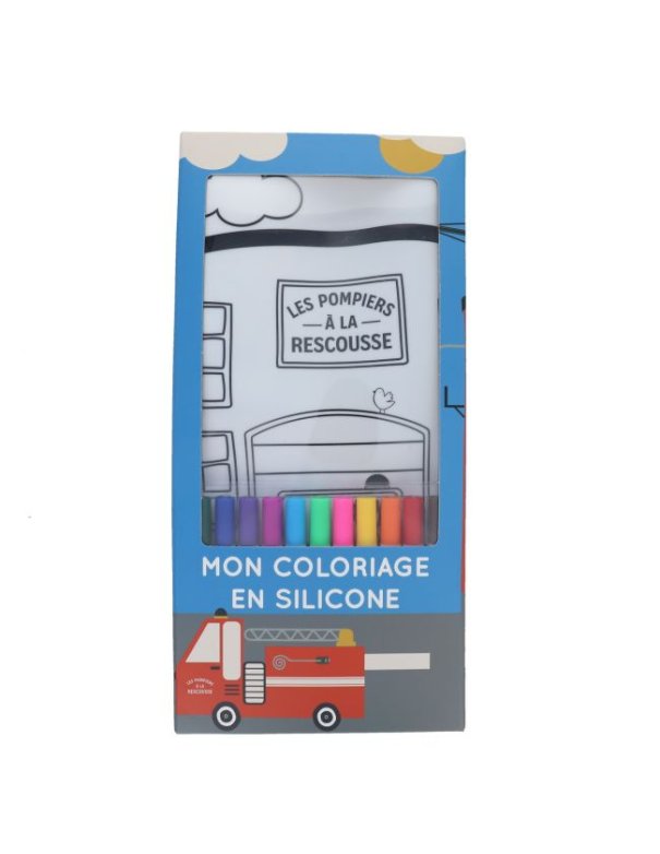 Kit coloriage en silicone pompiers -...
