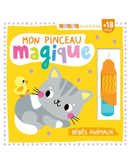 Livre accordéon – Mon pinceau magique – Bébés animaux - 1,2,3 soleil