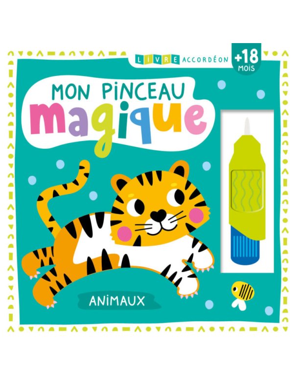 Livre accordéon – Mon pinceau magique – Animaux - 1,2,3 soleil