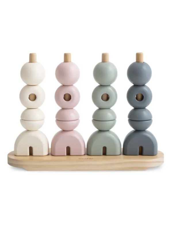 Jeu multiformes à empiler en bois -...