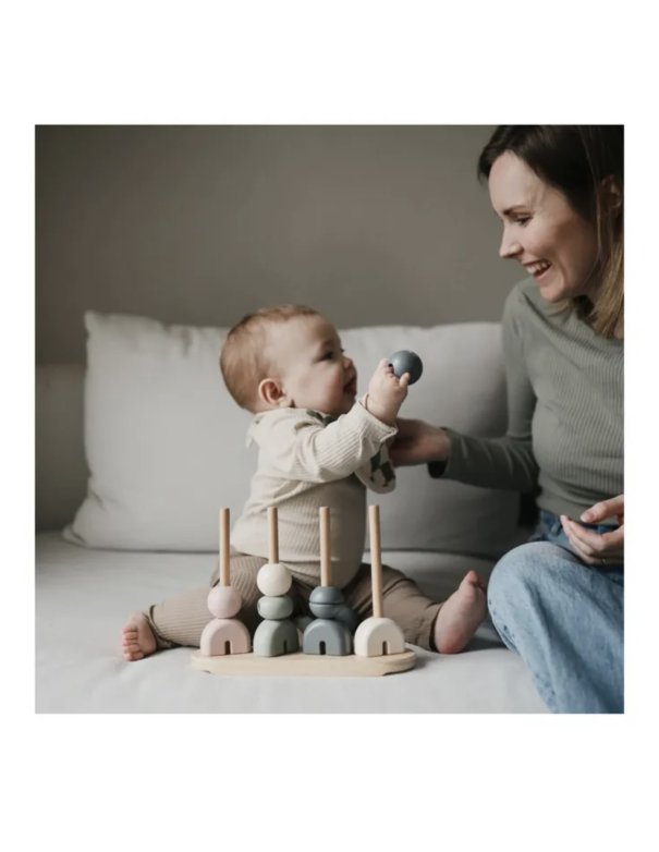 Jeu multiformes à empiler en bois -...