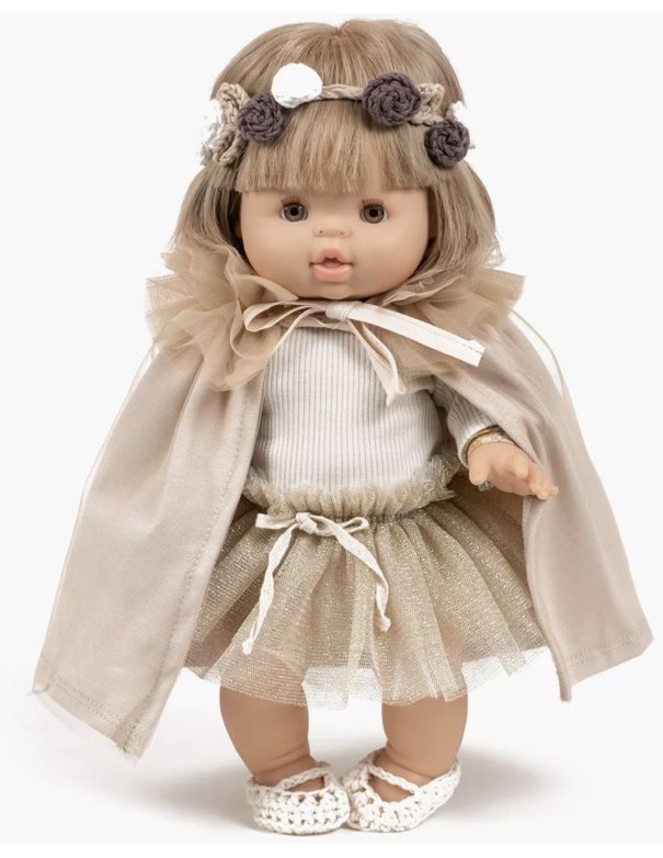 Tutu court Alicia avec nouettes doré...