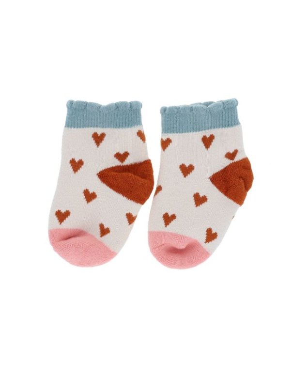 Chaussettes bébé Cœur 0-6 mois - À la cueillette - Roodoudou - Le petit Souk