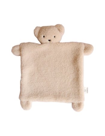 Doudou plat ourson écru -...