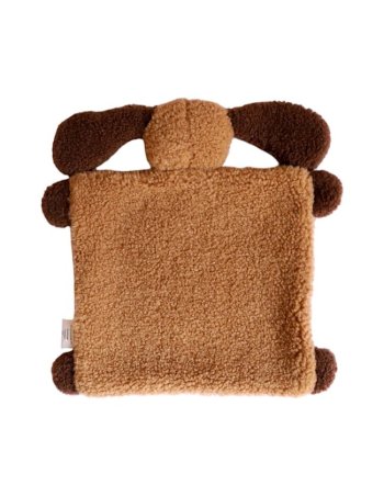 Doudou plat chien marron -... 2
