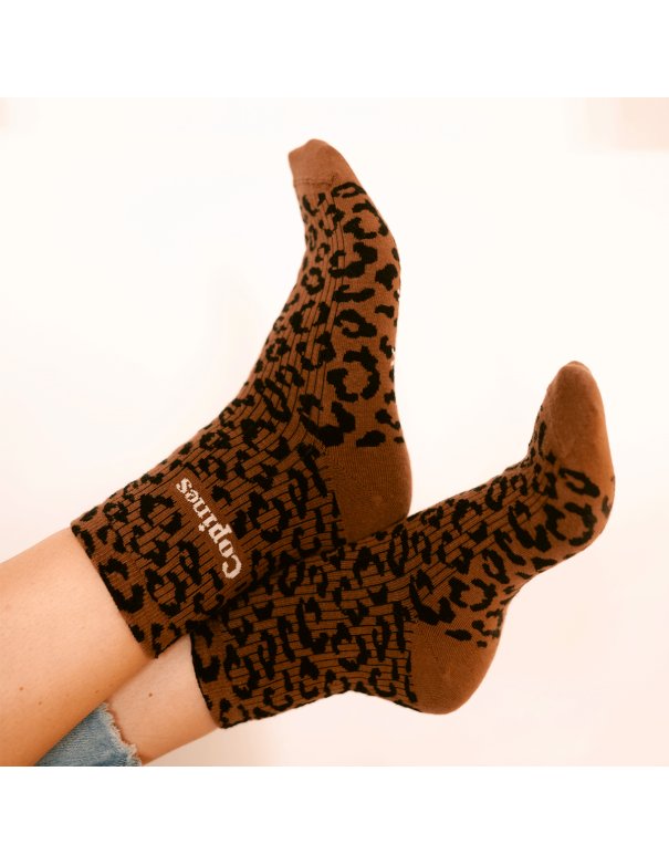 Chaussettes femme léopard - Copines -...