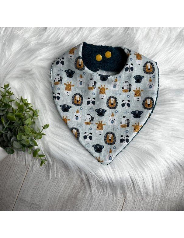 Lot de 3 bavoirs bandana en coton Lot de 3 bavoirs bandana en coton