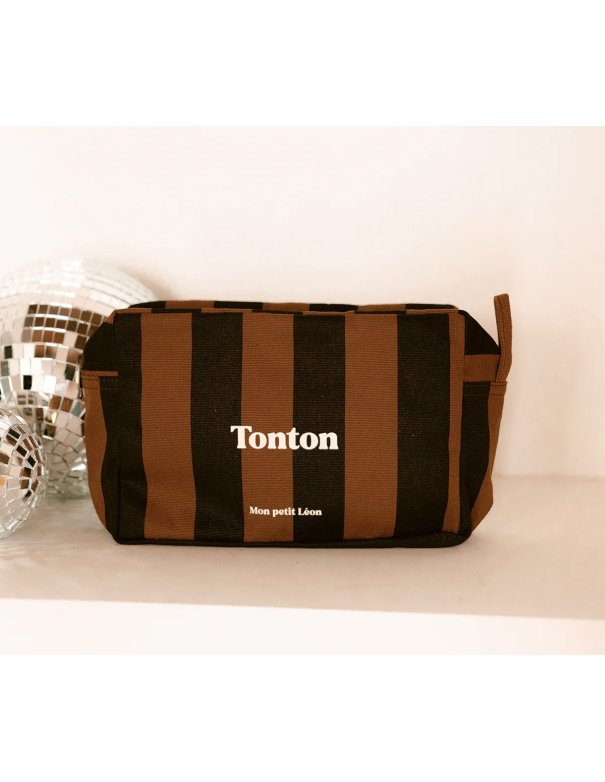 Trousse de toilette coton - Rayures...