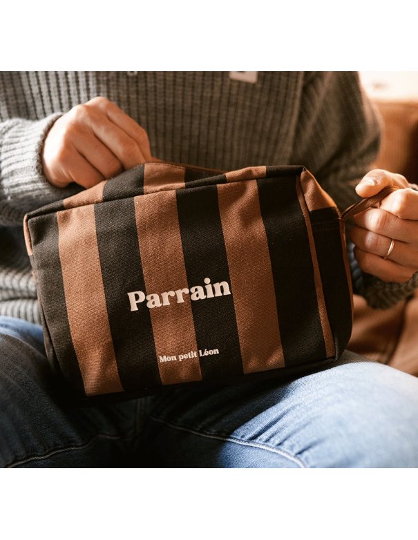 Trousse de toilette coton - Rayures...