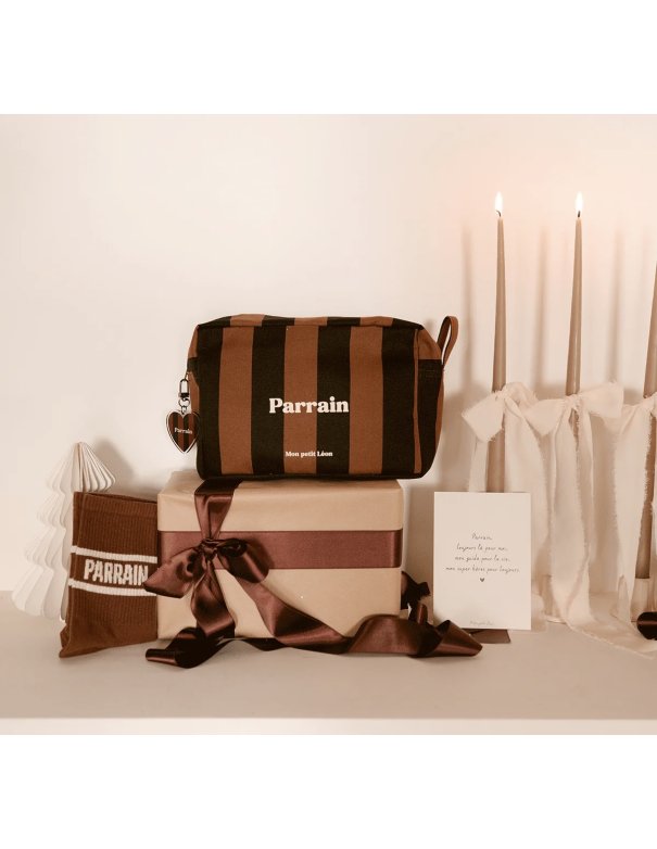 Trousse de toilette coton - Rayures...