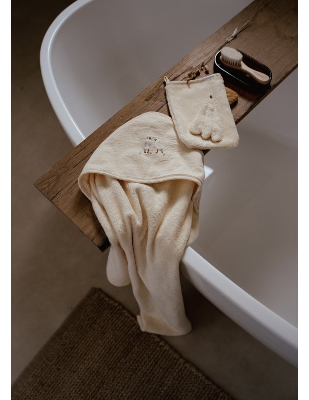 Coffret cadeau : Cape de bain et Gant...