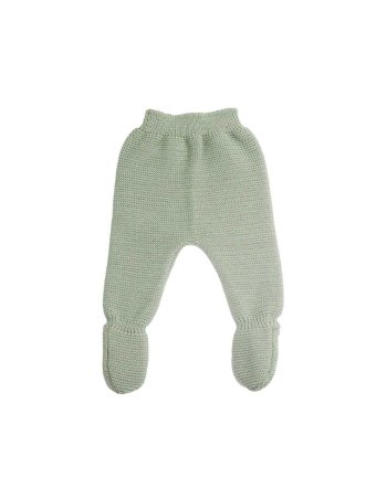 Pantalon maille bébé - Vert olive - Trois Kilos Sept