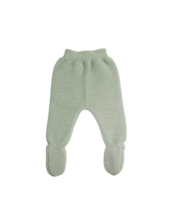 Pantalon maille bébé - Vert olive - Trois Kilos Sept