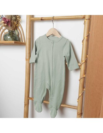Pyjama coton zippé - Sauge... 2