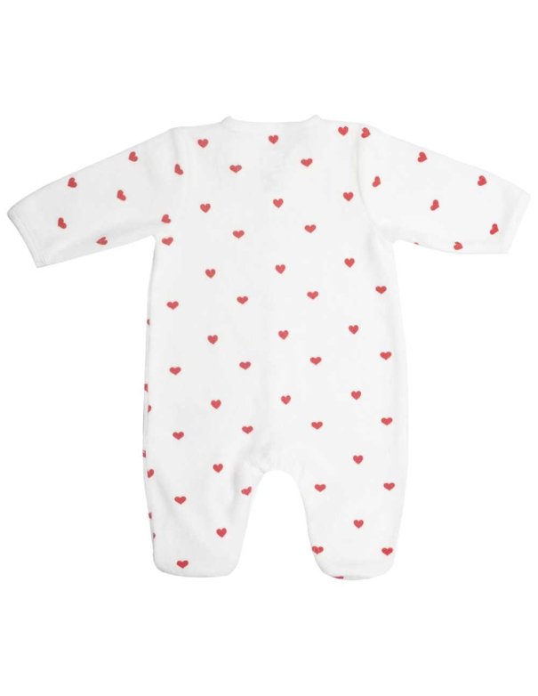 Pyjama Dors-bien petits coeurs rouge...