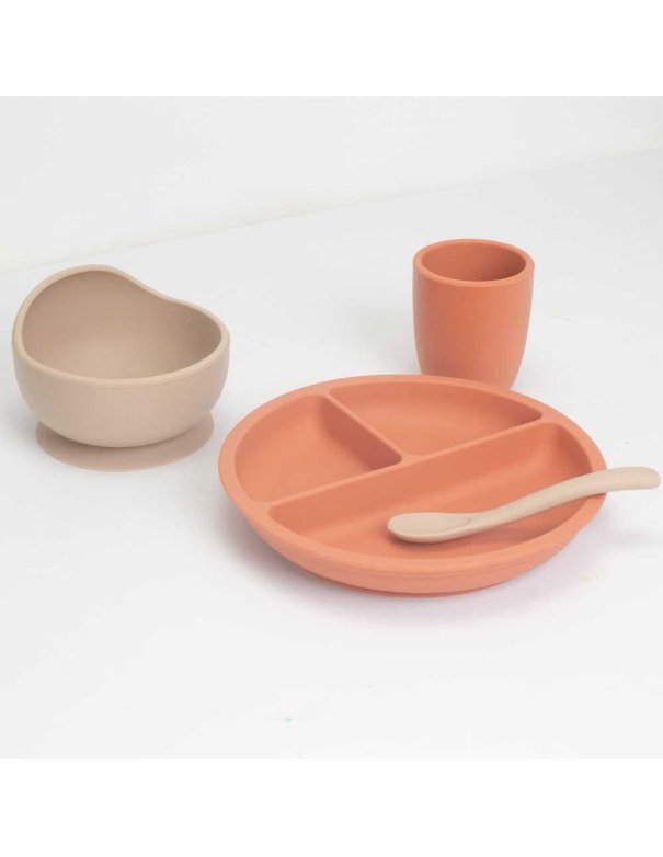 Set repas en silicone pour bébé - 4...