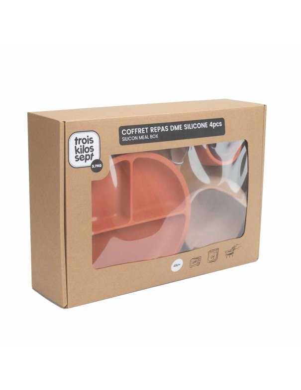 Set repas en silicone pour bébé - 4...