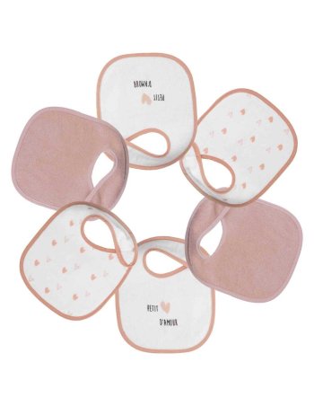 Lot de 6 bavoirs naissance...