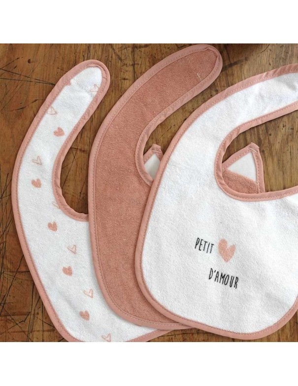 Lot de 6 bavoirs naissance - Petits...