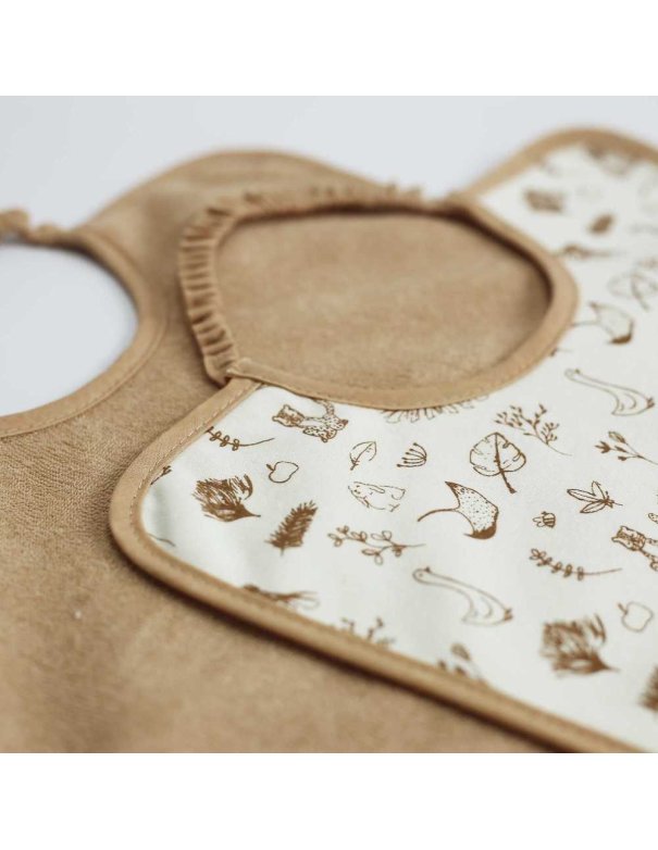 Lot de 2 bavoirs maternelles - 30x38...